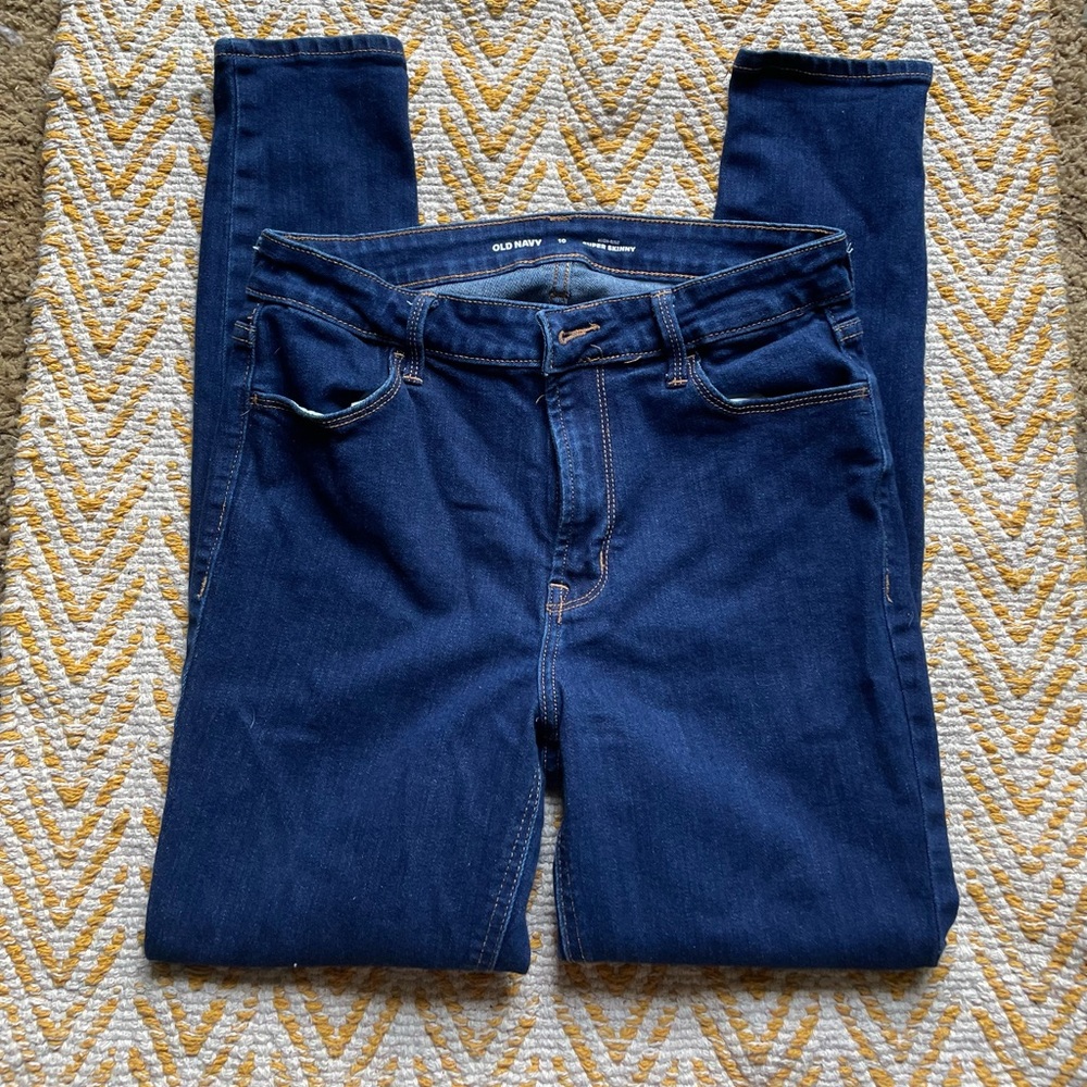 ✏️📝Old Navy Mid-Rise Rockstar Super Skinny Jeans Size 10